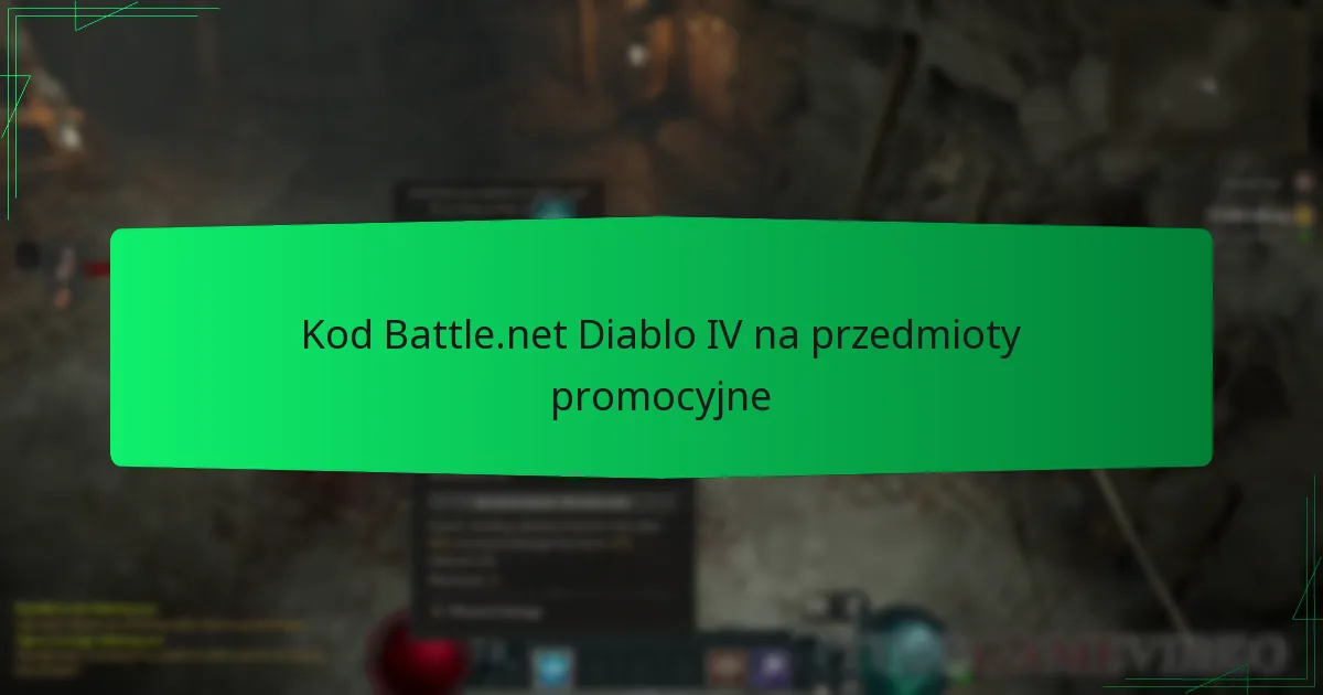 Kod Battle.net Diablo IV na przedmioty promocyjne