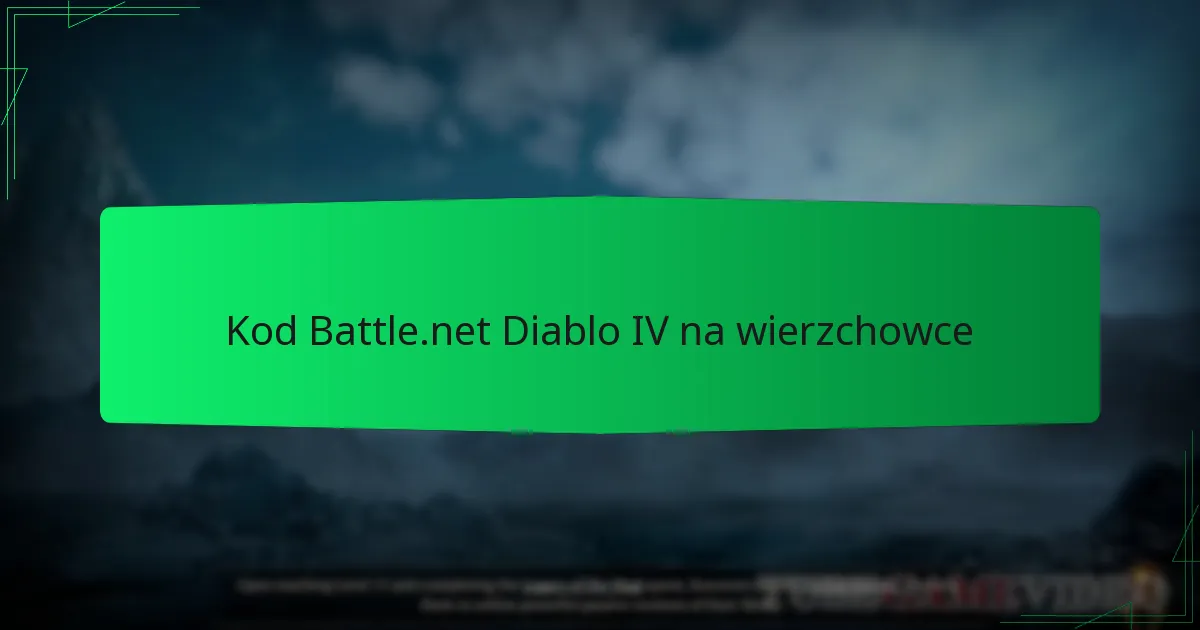 Kod Battle.net Diablo IV na wierzchowce